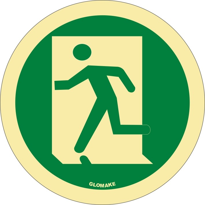EMERGENCY EXIT (RUNNING MAN, LEFT)
 (GR 01)